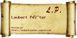 Laubert Péter névjegykártya